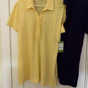 Lilly Pulitzer shirt with tags XL- has a tiny hole pictured